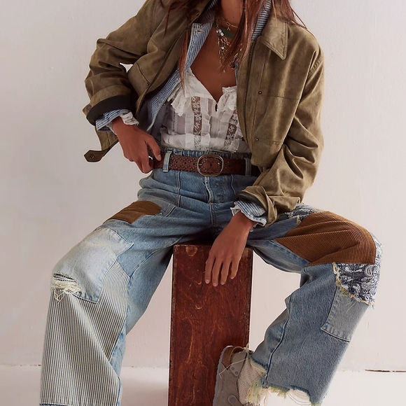 Free People Denim - We The Free Popular Demand Patched Jeans